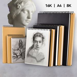 Cuadernos de Dibujo de Tapa Dura con Espiral, Tamaños A5, 16K, A4, 8K, A3, con Logotipo Personalizado Impreso, para Dibujar con Lápiz - Product Image 2