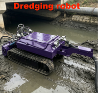 Robot sous-marin à chenilles télécommandé pour le dragage et la protection des ressources hydrauliques