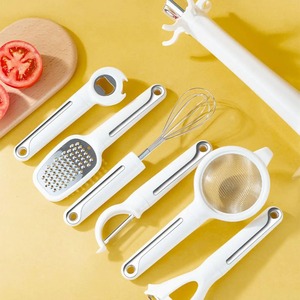 Kitchen Gadget Set <b>Vegetable</b> Peeler with Storage <b>Stand</b> Includes Bottle Opener Peeler Grater Whisk and Sifter for Home Kitchen - Product Image 3