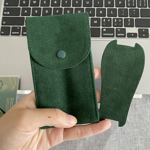 Bolsa Organizadora de Viaje para Relojes con Funda de Terciopelo Personalizada, Bolsa para Relojes de Cuero de Gamuza, Bolsa para Joyas de Microfibra de Gamuza, para Perfumes Finos - Product Image 4
