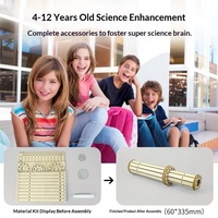 Kit de télescope multifonction DIY STEM, optique en bois, emballage en boîte de couleur, expérience scientifique spatiale, jouet éducatif pour enfants