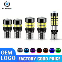 Bombilla LED T10 Multicolor (Blanco, Amarillo, Rojo) Plug and Play para Auto, Luz de Lectura, Matrícula, Marcador Lateral e Interior