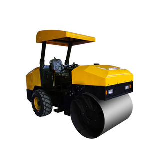 Compacteur vibrant à double tambour de 4 tonnes pour travaux routiers, mini-compacteur routier autoporté - Product Image 2