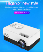 Projecteur LCD portable J15 avec résolution physique 480P et prise en charge 1080P pour le home cinéma