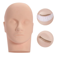 BL Hot Style Haute Qualité Pratique Mannequin Têtes De Cils En Gros Silicone Extension De Cils Formation Mannequin Tête De Poupée