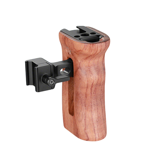 For Durable Universal Wooden Side Grip Handle for for A7m4/zv-e1/a6400 Small Action Sports Camera Accessory 2913