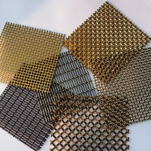 Architectural Exterior Curtain Metal Woven Partition Wall Stainless Steel Decorative <strong>Wire</strong> <strong>Mesh</strong> with Welding for Hanging Panel - Product Image 1