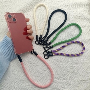 Correa de teléfono tejida protectora de Cuatro Esquinas, <span class=keywords><strong>funda</strong></span> de teléfono de TPU suave para <span class=keywords><strong>iPhone</strong></span> 16 15 Plus 14 13 12 <span class=keywords><strong>11</strong></span>, <span class=keywords><strong>funda</strong></span> decorativa <span class=keywords><strong>con</strong></span> cordón - Product Image 6