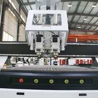 Machine de fraisage CNC à double processus 4x8 pieds 3,5 kW pour le travail du bois, la découpe, la gravure, le perçage et la fabrication de meubles