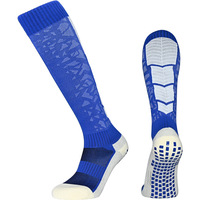 Chaussettes de football pour hommes adultes, au-dessus du genou, en mélange polyester/spandex, qualité professionnelle, anti-transpiration, tricotées, ODM