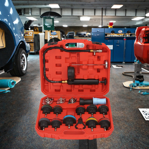 18PCS Automotive Radiator <span class=keywords><strong>Pressure</strong></span> Tester Kit Manuelles Pumpen werkzeug für das Dichtheit diagnose werkzeug des Kühlsystems - Product Image 2
