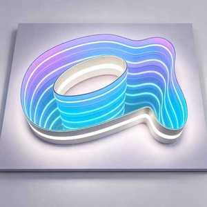 Factory Custom Plastic LED Infinity Mirror Sign 3D RGB Light Remote Control Custom <b>Logo</b> <b>Wall</b> Decor for Wedding Bar Shop - Product Image 2