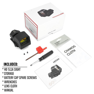 HD 511A năng lượng mặt trời Red Dot Optics Sight Holographic reflext nhỏ gọn săn bắn phạm vi với QD phát hành nhanh chóng gắn kết IPX7 không thấm nước - Product Image 3