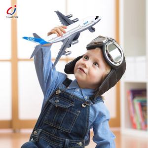 청지 합금 규모 모형 항공기 다이 캐스트 풀 백 시뮬레이션 금속 모형 비행기 조립 장난감 - Product Image 2