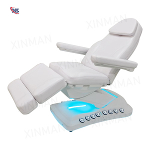 Gran oferta, cama de belleza blanca, mesa de masaje con 3 motores, silla Facial eléctrica ajustable en altura, cama de masaje para Spa de belleza - Product Image 4