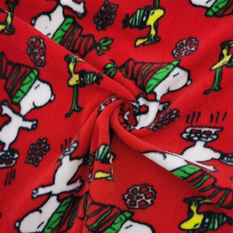Good price 100% polyester custom soft flannel printed polar fleece fabric for baby blanket