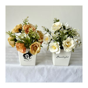 <span class=keywords><strong>Rhododendron</strong></span> LBP-11บอนไซจิ๋วพืชประดิษฐ์น่ารักพร้อมกระถางบอนไซขนาดเล็กวางพืชสีเขียวตกแต่งโต๊ะ - Product Image 2