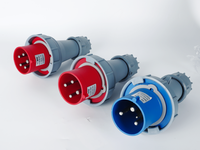 Prises murales électriques en plastique étanches SFE CEE IP67, prises industrielles, 125 ampères, norme IEC, prise en nylon et laiton
