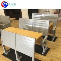 Siège de salle de conférence de l'université, table trapézoïdale de laboratoire informatique de l'université, chaise de bureau pliable pour étudiants de l'université pour la salle de classe