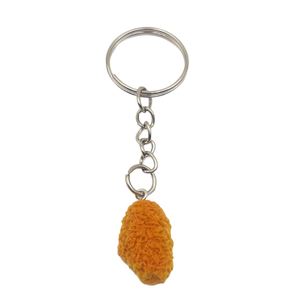 Llavero de resina con diseño de pierna de pollo frito de dibujos animados, mini juguete de comida, colgante para bolso, accesorios DIY, regalo para eventos - Product Image 5