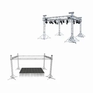 Sistema de armazón de escenario de iluminación de espiga de aluminio de gran oferta para concierto/exposición al aire libre