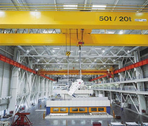 Nhiệm vụ nặng nề đôi dầm trên không cần cẩu với móc - Product Image 5