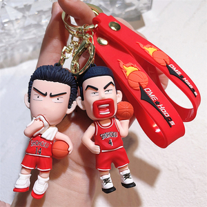 พวงกุญแจยาง 3 มิติ ลายอนิเมะญี่ปุ่น Slam Dunks ฮานามิจิ ซากุระกิ คาเอเดะ รุคาวะ  รักษ์โลก ดีไซน์สร้างสรรค์ สำหรับรถยนต์ กระเป๋า  ของคู่รัก ขนาดเล็ก - Product Image 4