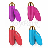 JoyPark Tragbarer Mini-USB-Aufladbarer Ferngesteuerter Bullet-Vibrator für Frauen IPx6 Wasserdicht 10 Frequenzen Latexfrei