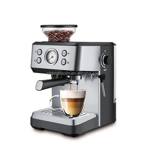 Machine à café intelligente en acier inoxydable, entièrement automatique, avec broyeur intégré, pour expresso et café filtre, pression vapeur 20 bars - Product Image 1