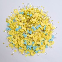 Tranches de pâte polymère étoiles et lunes en gros, strass mélangés, paillettes et sequins pour la fabrication de slime, breloques personnalisées pour slime, accessoires DIY