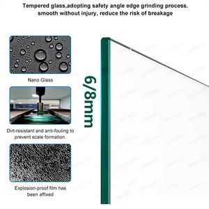 Cabine <span class=keywords><strong>Doccia</strong></span> Angolari Scorrevoli in Alluminio su Misura, con Vetro di Sicurezza da 6/8mm, Box <span class=keywords><strong>Doccia</strong></span> con Telaio Personalizzato a Prezzo Vantaggioso - Product Image 3