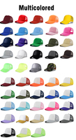 Gorras Trucker Personalizadas con Visera Curva de 5 Paneles, Lisas, Ajustadas, Unisex, Transpirables, para Verano, Casual, Exterior y Deportes, de Malla y Espuma