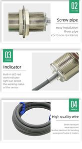 CNC 공작 기계의 자동화 장비용으로 특별히 설계된 금속 탐지를 위한 TRD30-15DN2 유도 근접 센서 - Product Image 4