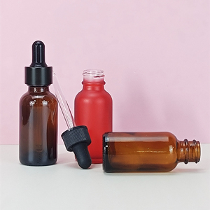 Flacons compte-gouttes ronds en verre violet pour huiles essentielles, 1 oz, 2 oz, 3 oz, 15 ml, 30 ml, 60 ml, 120 ml - Product Image 1