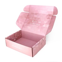 Boîte d'expédition personnalisée A4 en carton ondulé pour T-shirt, gaine amincissante et corset, avec pelliculage mat, gaufrage et recyclable