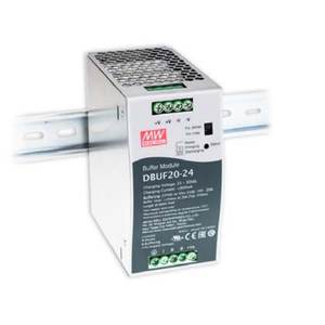 Módulo de Alimentación Mean Well DBUF20-24, 24V 20A, Entrada 220V, Riel DIN, Salida Única, Enfriamiento por Convección Natural - Product Image 1
