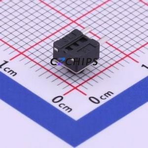 TS-1091B-A2B3-D2 Tactile Switch Through hole Component THT Switch Single Pole Single Throw Round Button 2.5N Right Angle Insert - Product Image 2