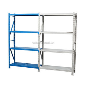 أرفف معدنية خفيفة للخدمة المتوسطة ، أرفف قابلة للتركيب بسعة كبيرة ، رف تخزين للمستودعات الصناعية - Product Image 5