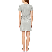 Robe T-shirt Courte Personnalisée pour Femme à Manches Courtes, Col Rond, Taille Nouée sur le Côté, Style Décontracté, Mini-Robe pour Dames