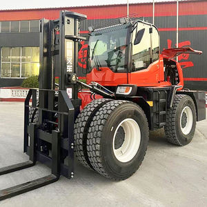 Gratis verzending ruw terrein heftruck 3-10 ton duurzaam volledig hydraulisch Japanse motor 4WD off-road boerderij diesel heftruck - Product Image 1