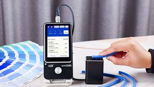 LS178 Portable Spectrophotometer 1mm Aperture Split Probe Colormeter Touch Screen <strong>Color</strong> Difference Meter with <strong>APP</strong> and Software - Product Image 5