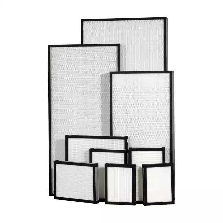 Custom Size 99.99% Hepa Efficiëntie Pp + Pet, Pp, glasvezel Materiaal Hepa Filter H13 H14 Klasse Voor Laminar Air Flow Hood