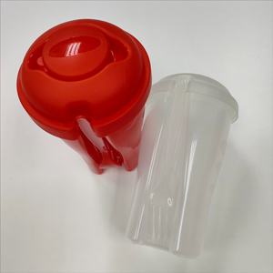 Nueva taza de plástico creativa personalizada para <span class=keywords><strong>desayuno</strong></span>, ensalada de frutas con tapa de tenedor, <span class=keywords><strong>tazas</strong></span> de té y platillos - Product Image 3