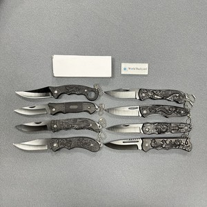 Coltello da tasca in plastica goffrato con drago 3 ''taglia in acciaio inox leggero sopravvivenza EDC coltello pieghevole con portachiavi - Product Image 5