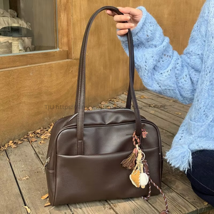 Wholesale Large Capacity Women's Autumn New PU Zipper Closure Polyester Shoulder Crossbody Luxury Women's Handbags - Product Image 2