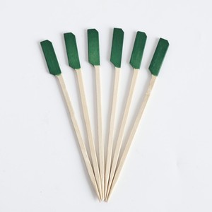 Palillos de Bambú Teppo Multicolores con Cabeza de Bandera, Palillos Planos Ecológicos para Aperitivos, <span class=keywords><strong>Tapas</strong></span>, Platos Fríos, Desayunos de Hotel y Buffet - Product Image 5