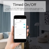 Robot Inteligente para Cortinas RSH 3 en 1, Abridor Automático Inalámbrico con Control Remoto WiFi Tuya, Compatible con Alexa y Google Home