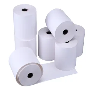 Fast Delivery Time Blank White Custom Printing 80X75 Cash Register Pos Thermal Paper Big Roll
