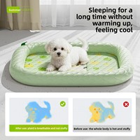 Tapis rafraîchissant pour animaux de compagnie - Universel pour chats et chiens - Coussin de refroidissement estival respirant en coton PP pour usage intérieur