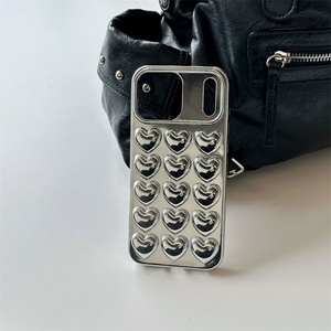เคสโทรศัพท์มือถือกันกระแทก TPU ลายหัวใจเคลือบหรูหรา สำหรับ iPhone 17 Air 16 15 14 13 Pro Max - Product Image 2